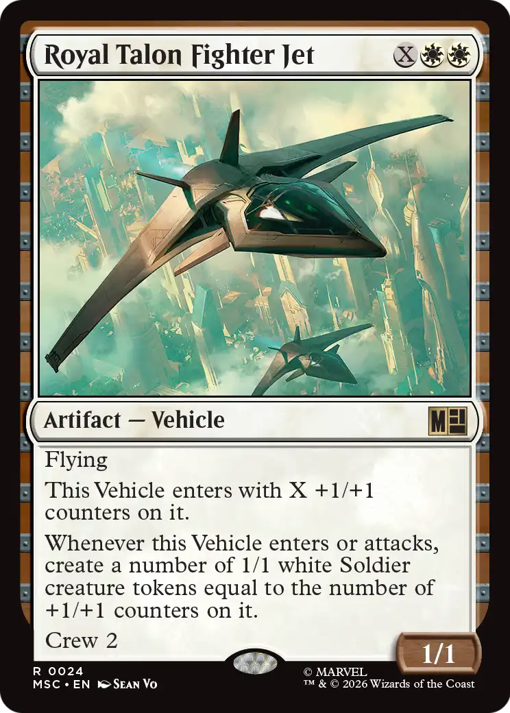Magic: The Gathering - Royal Talon Fighter Jet - Marvel Super Heroes Commander