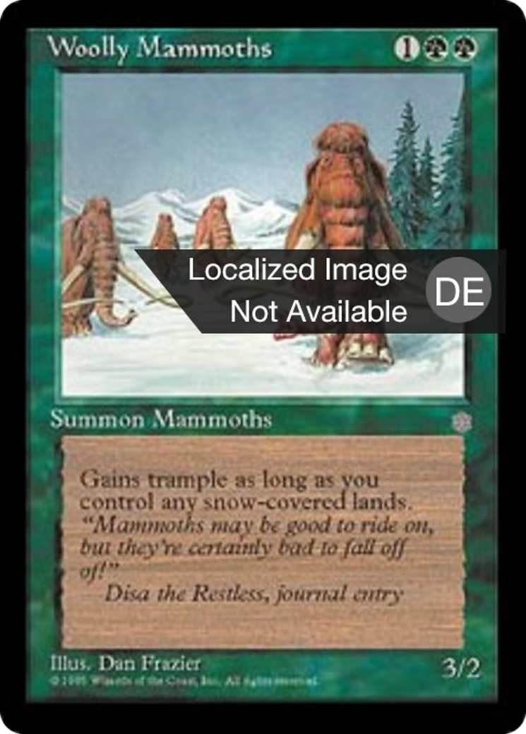 Magic: The Gathering - Wollmammut - Ice Age