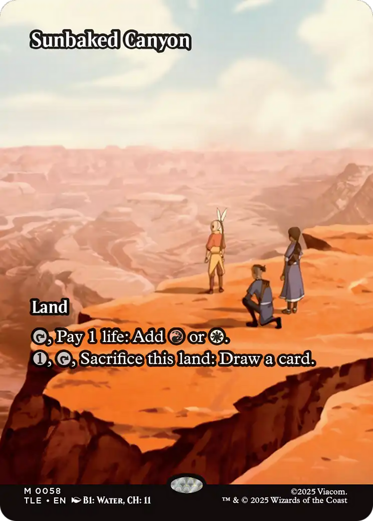 Magic: The Gathering - Sunbaked Canyon Foil - Avatar: The Last Airbender Eternal