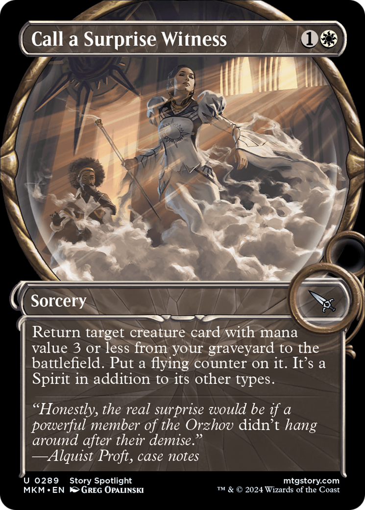 Magic: The Gathering - Call a Surprise Witness - Murders at Karlov Manor
