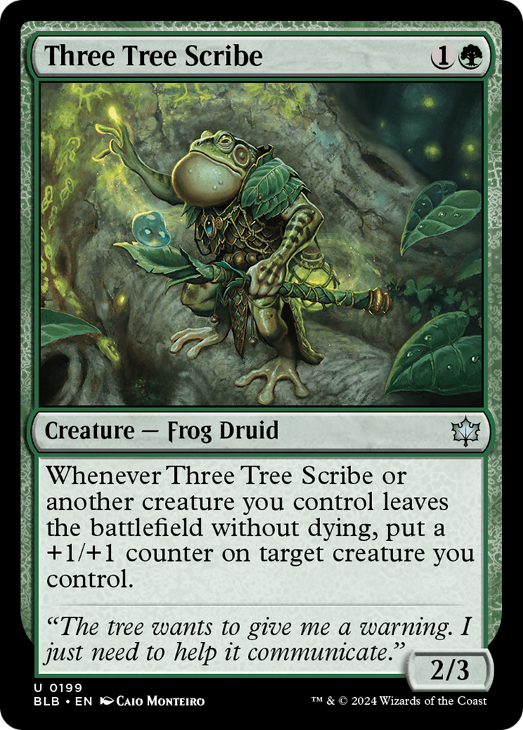 Magic: The Gathering - Three Tree Scribe Foil - Bloomburrow