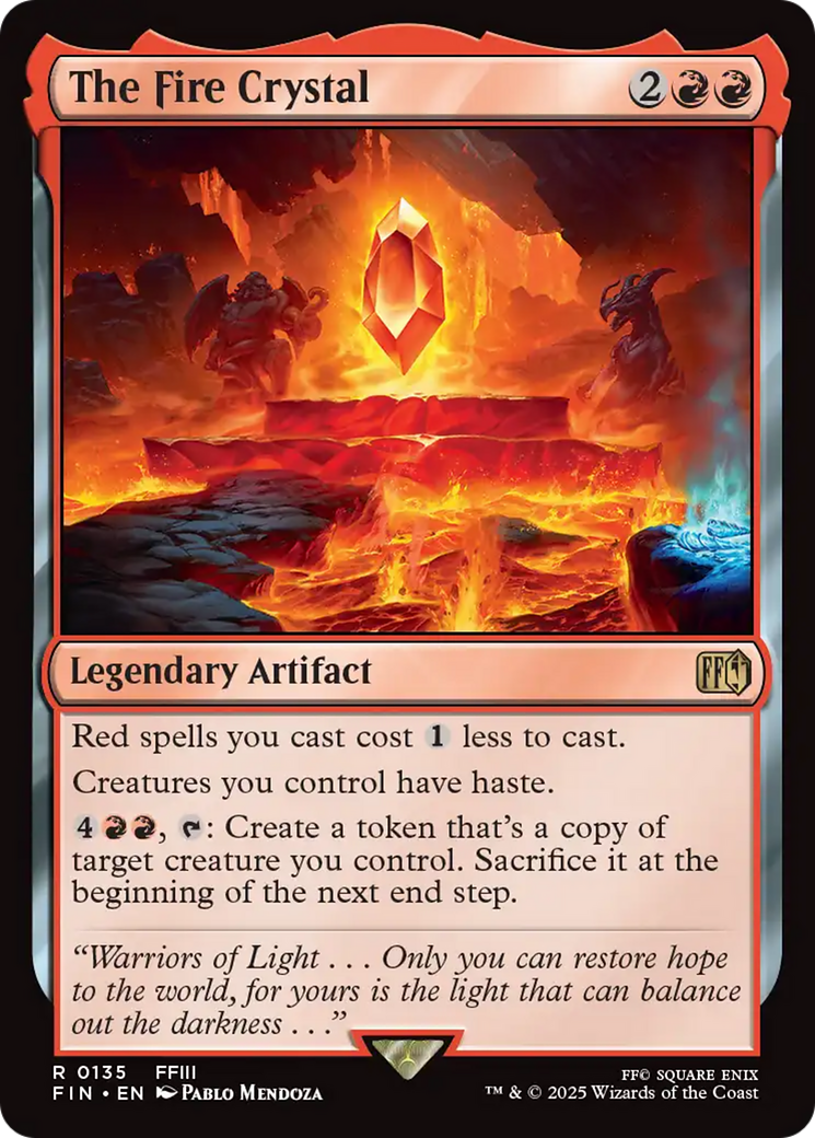Magic: The Gathering - The Fire Crystal - Final Fantasy