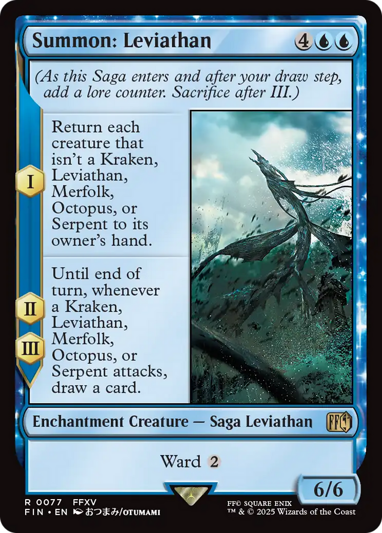 Magic: The Gathering - Summon: Leviathan Foil - Final Fantasy