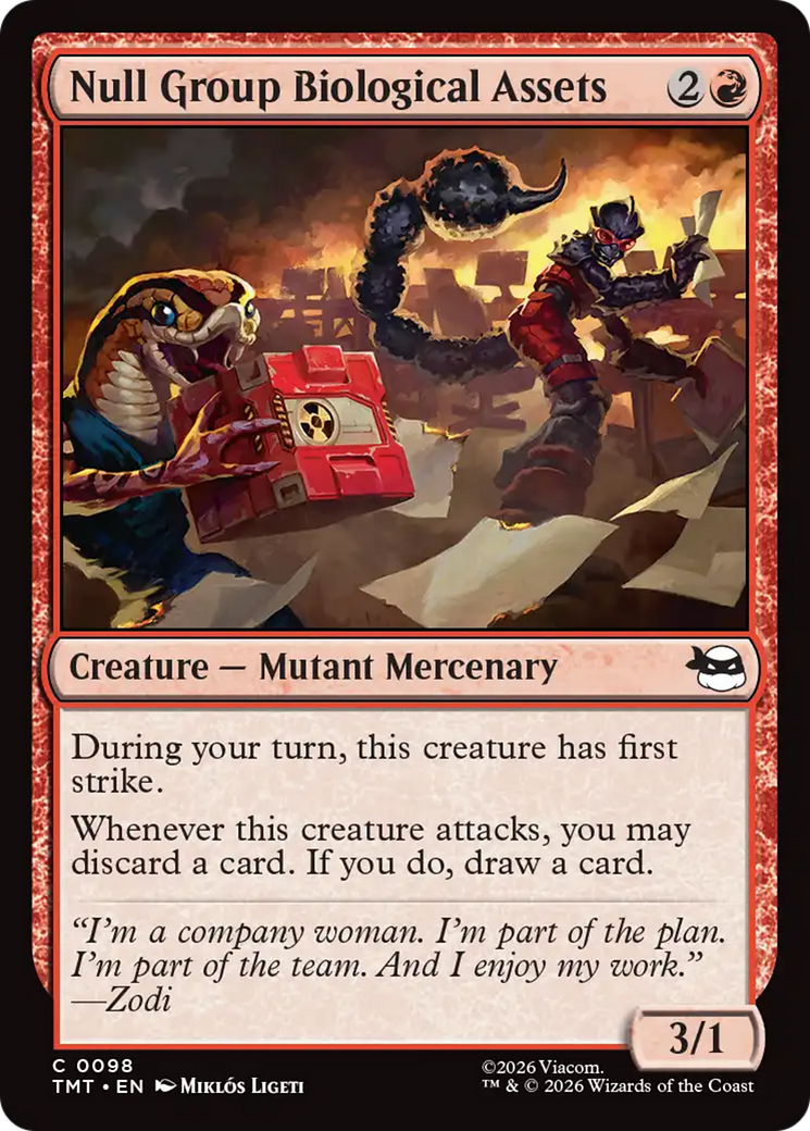 Magic: The Gathering - Null Group Biological Assets - Teenage Mutant Ninja Turtles