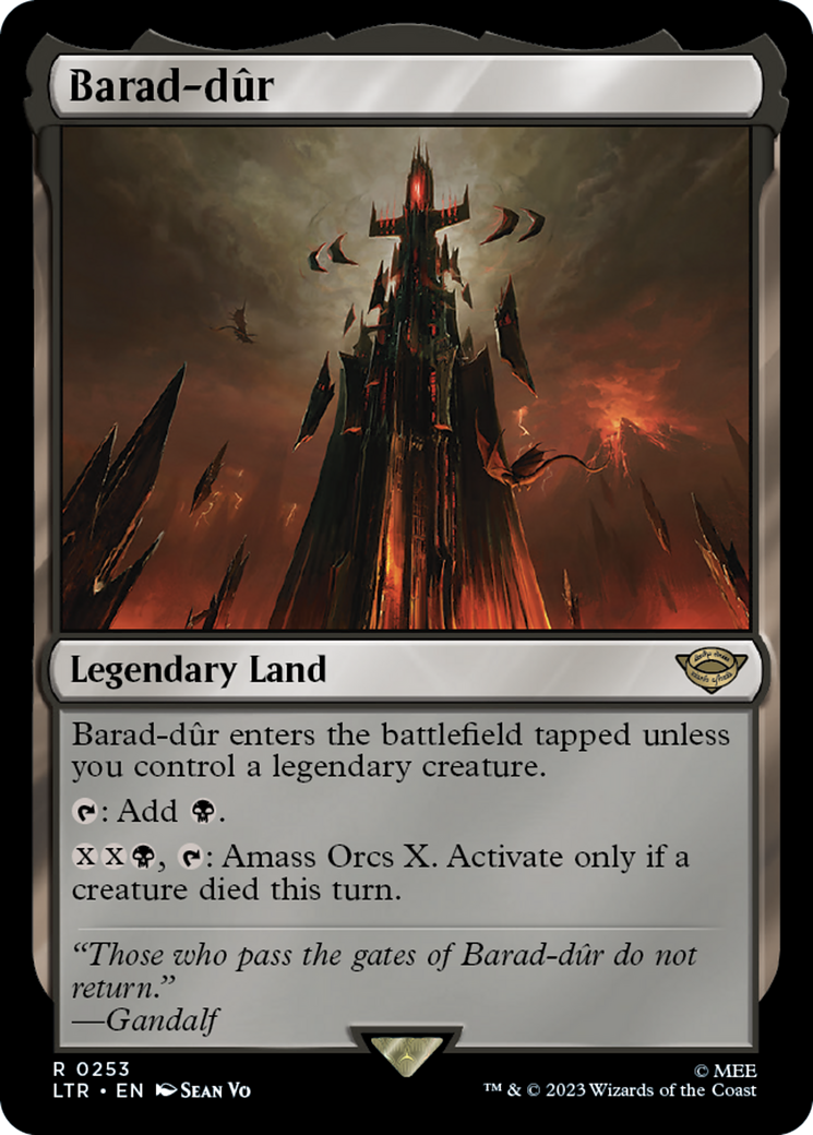 Magic: The Gathering - Barad-dûr Foil - The Lord of the Rings: Tales of Middle-earth