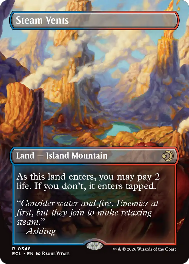 Magic: The Gathering - Steam Vents // Steam Vents - Lorwyn Eclipsed