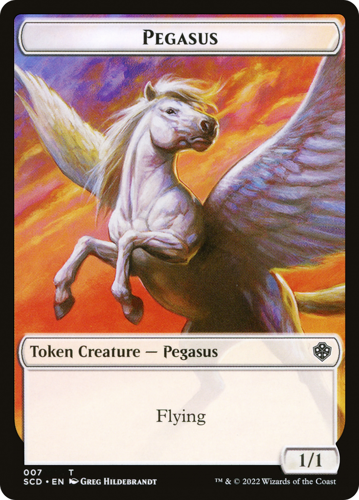 Magic: The Gathering - Pegasus Token - Starter Commander Deck Tokens