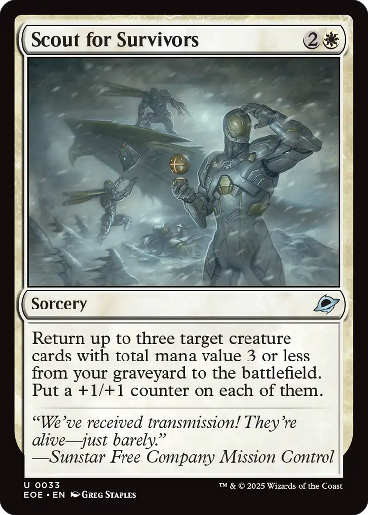 Magic: The Gathering - Scout for Survivors Foil - Edge of Eternities