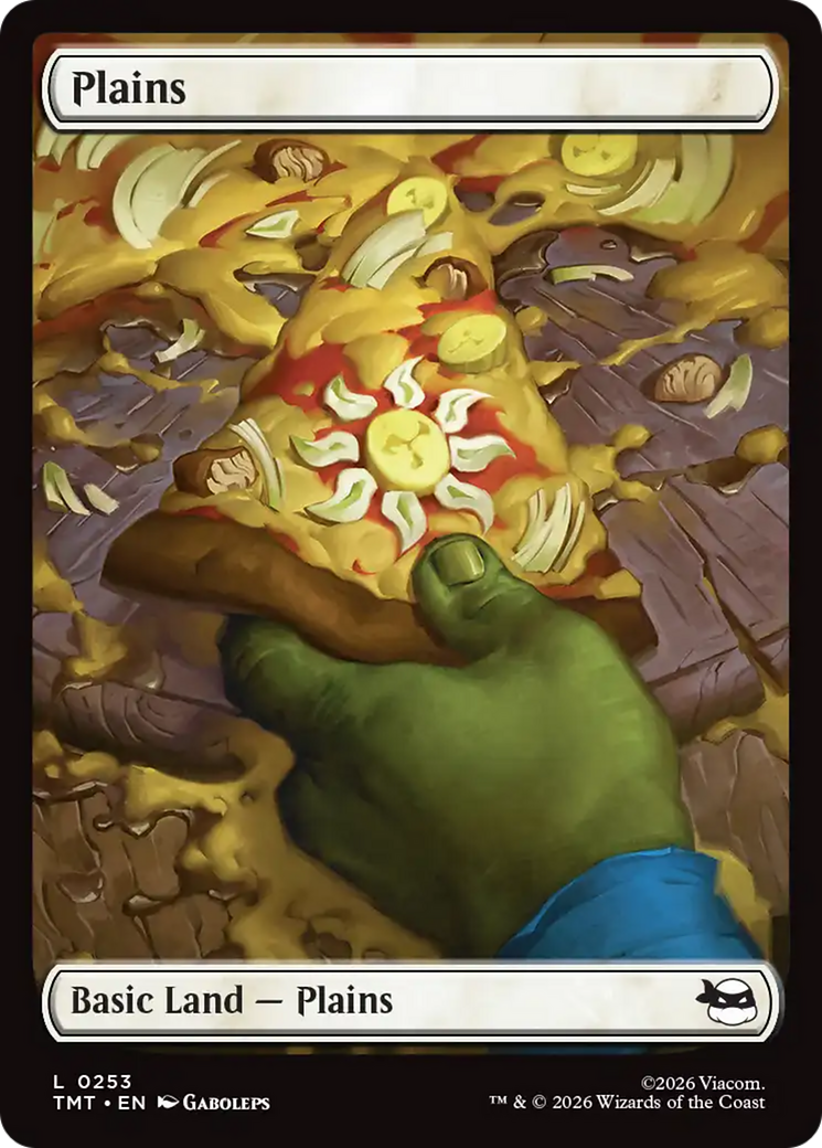Magic: The Gathering - Plains #253 Foil - Teenage Mutant Ninja Turtles