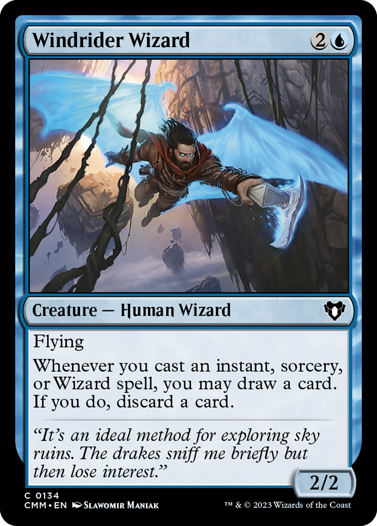 Magic: The Gathering - Windrider Wizard - Commander Masters