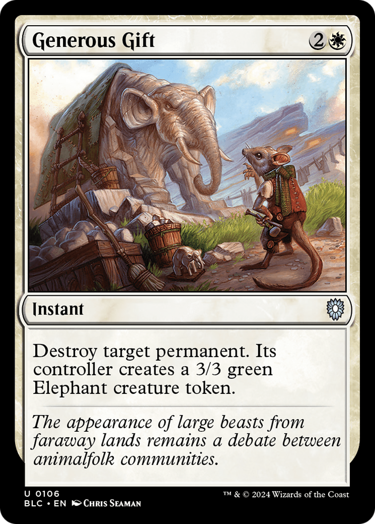 Magic: The Gathering - Generous Gift - Bloomburrow Commander