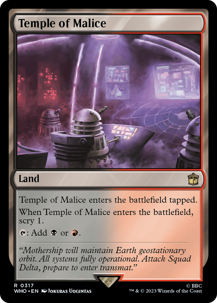 Magic: The Gathering - Temple of Malice Foil - Doctor Who