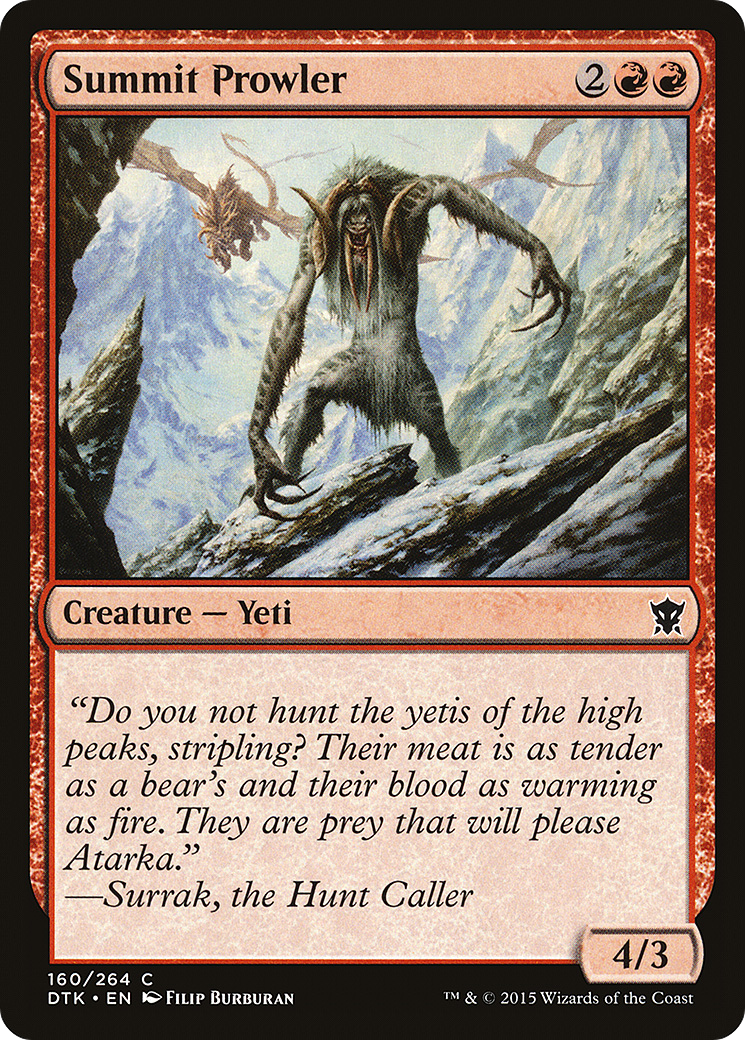 Magic: The Gathering - Summit Prowler Foil - Dragons of Tarkir