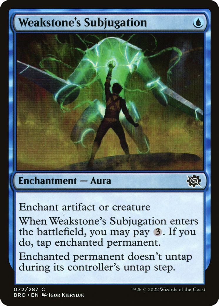 Magic: The Gathering - Weakstone's Subjugation Foil - The Brothers' War