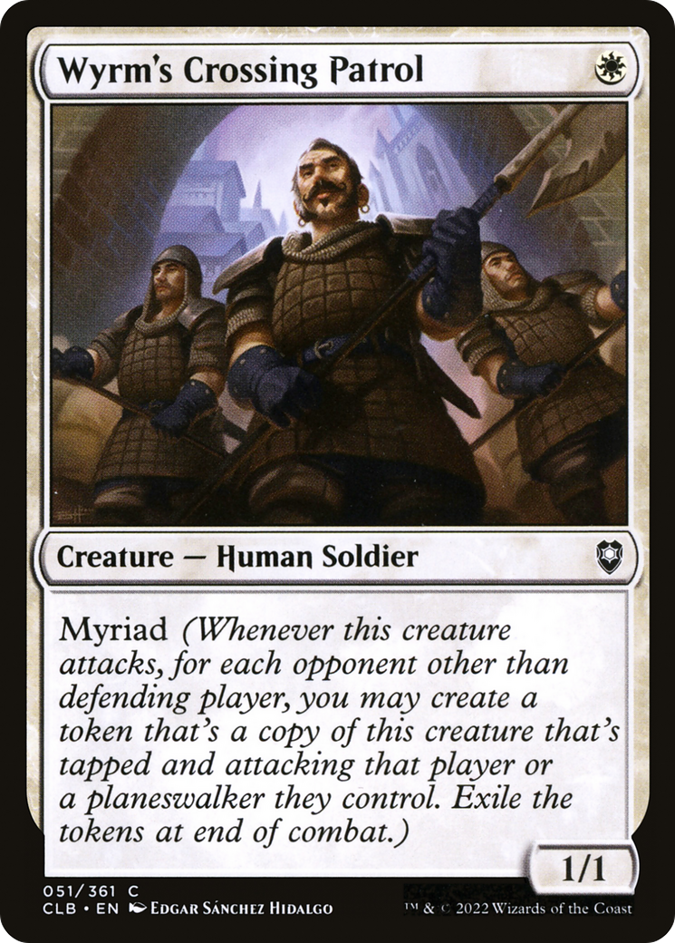 Magic: The Gathering - Wyrm's Crossing Patrol - Commander Legends: Battle for Baldur's Gate