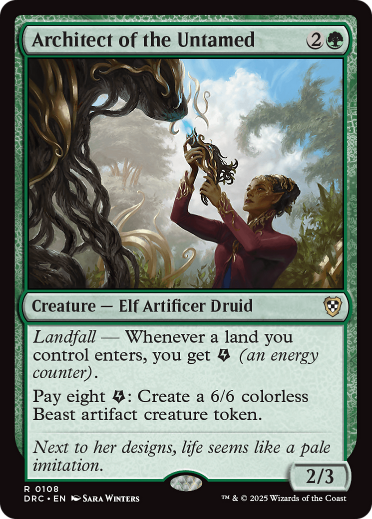 Magic: The Gathering - Architect of the Untamed - Aetherdrift Commander