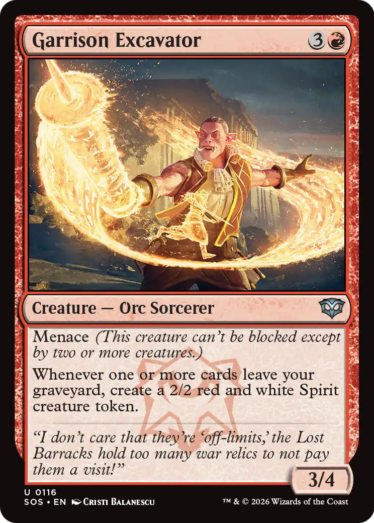 Magic: The Gathering - Garrison Excavator - Secrets of Strixhaven