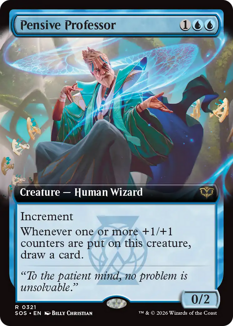 Magic: The Gathering - Pensive Professor Foil - Secrets of Strixhaven