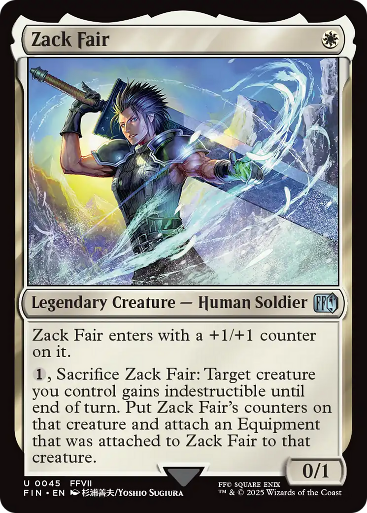 Magic: The Gathering - Zack Fair Foil - Final Fantasy