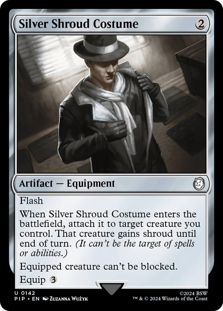 Magic: The Gathering - Silver Shroud Costume - Fallout