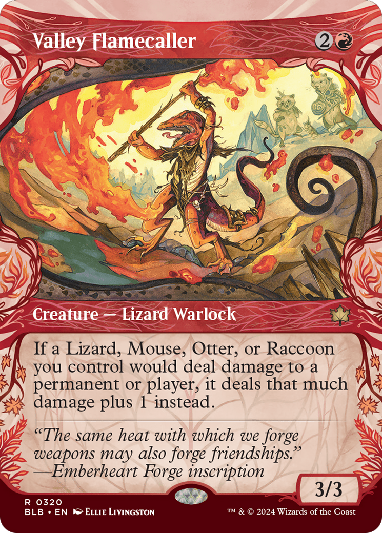 Magic: The Gathering - Valley Flamecaller - Bloomburrow