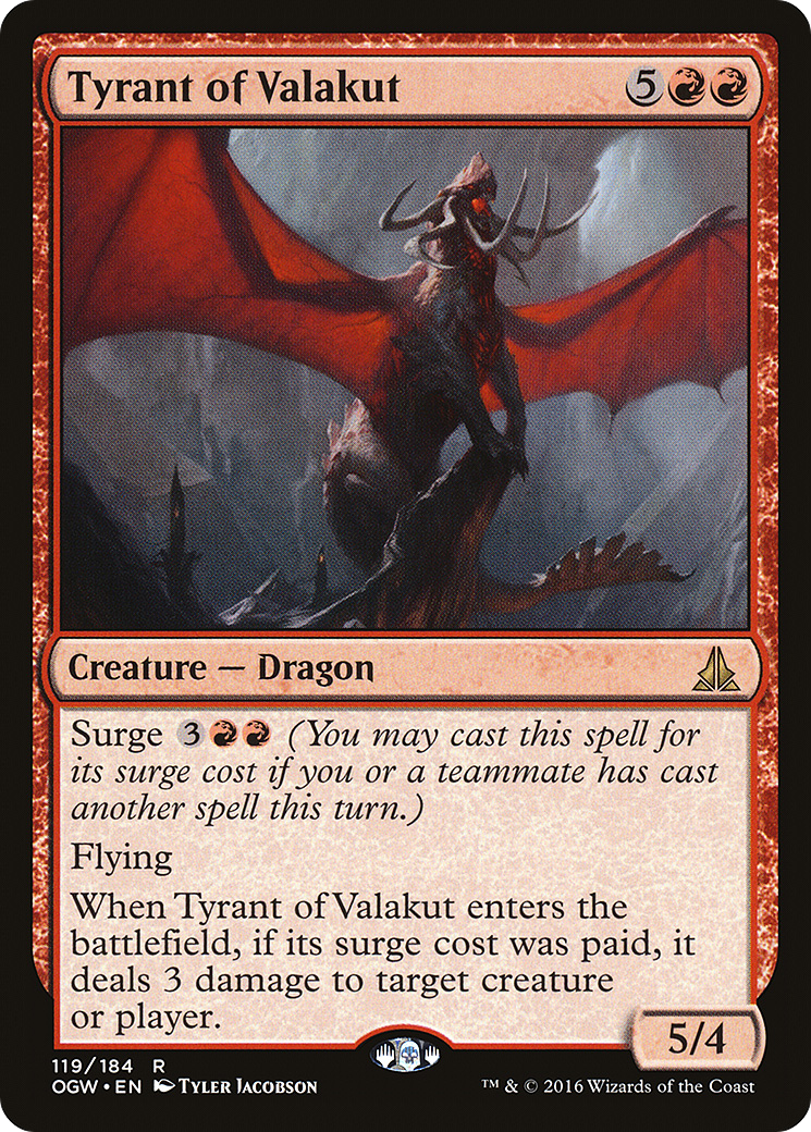 Magic: The Gathering - Tyrant of Valakut Foil - Oath of the Gatewatch