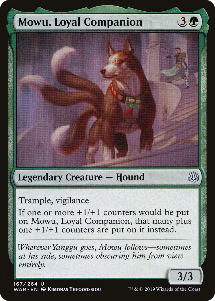 Magic: The Gathering - Mowu, Loyal Companion Foil - War of the Spark