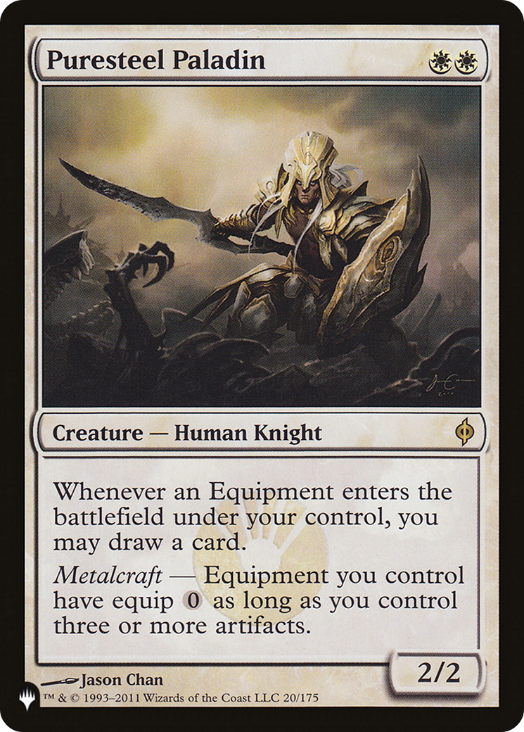 Magic: The Gathering - Puresteel Paladin - The List