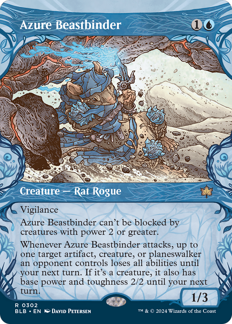 Magic: The Gathering - Azure Beastbinder Foil - Bloomburrow