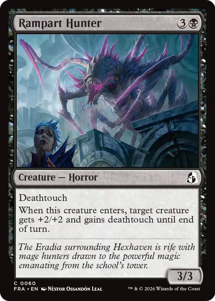 Magic: The Gathering - Rampart Hunter Foil - Reality Fracture