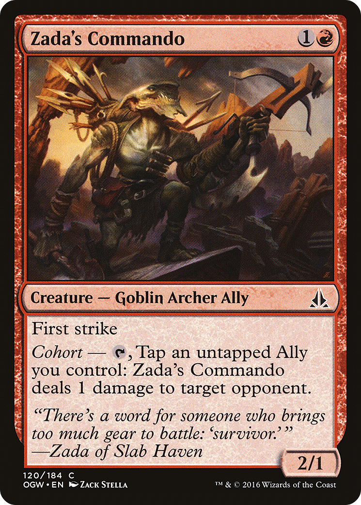 Magic: The Gathering - Zada's Commando Foil - Oath of the Gatewatch