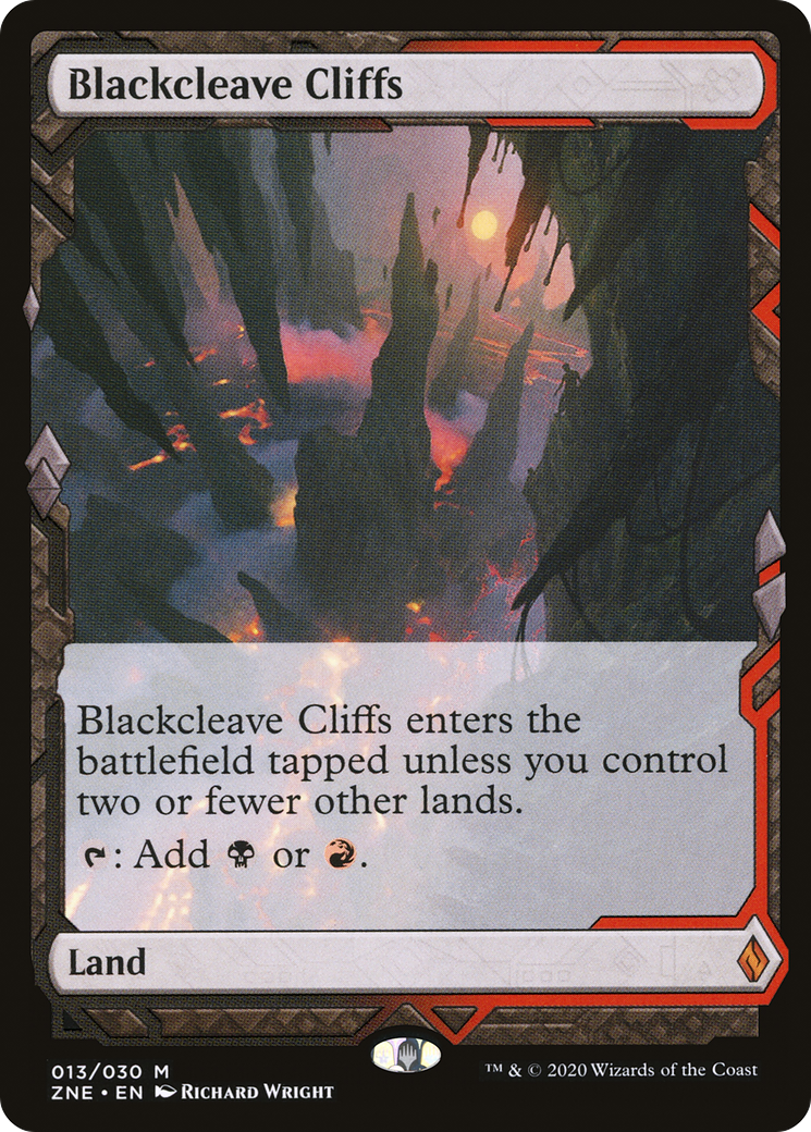 Magic: The Gathering - Blackcleave Cliffs Foil - Zendikar Rising Expeditions