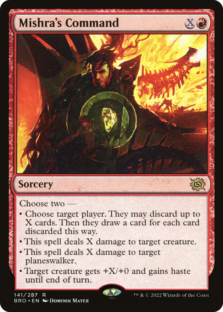 Magic: The Gathering - Mishra's Command Foil - The Brothers' War