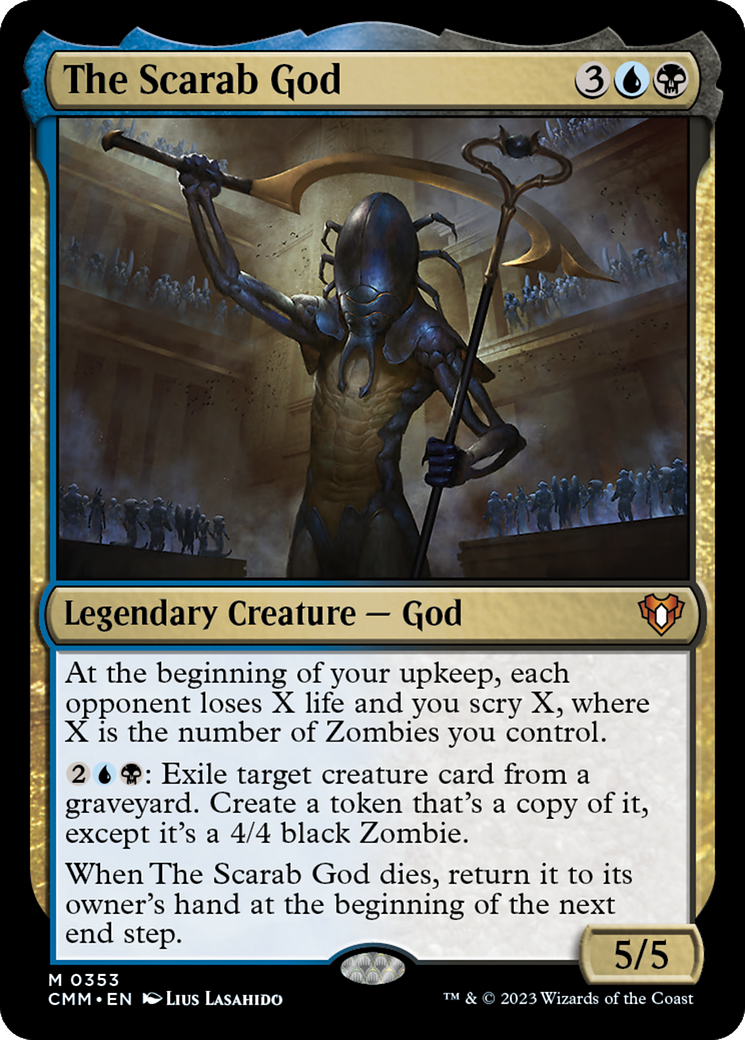 Magic: The Gathering - The Scarab God Foil - Commander Masters