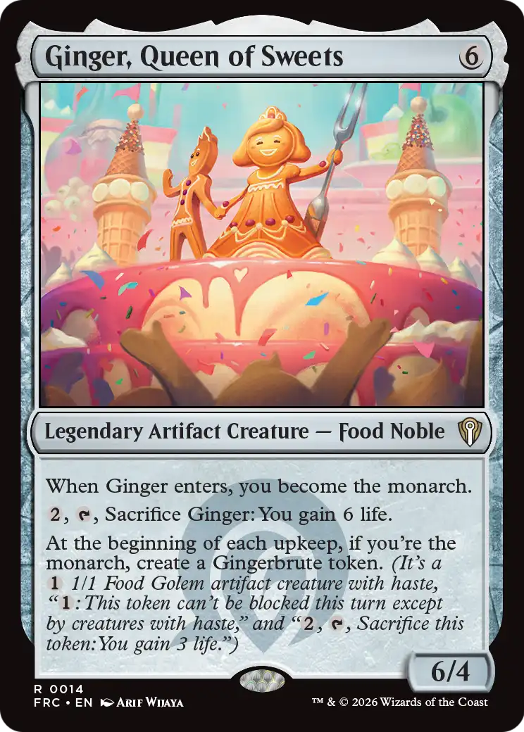 Magic: The Gathering - Ginger, Queen of Sweets - Reality Fracture Commander