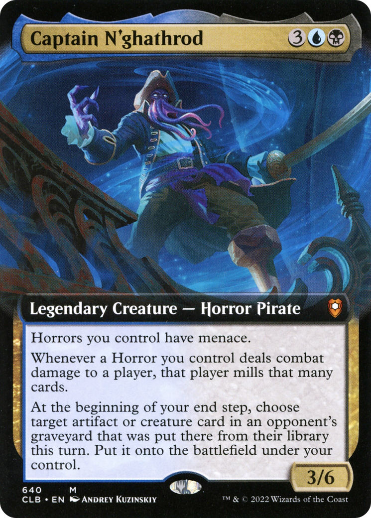 Magic: The Gathering - Captain N'ghathrod Foil - Commander Legends: Battle for Baldur's Gate
