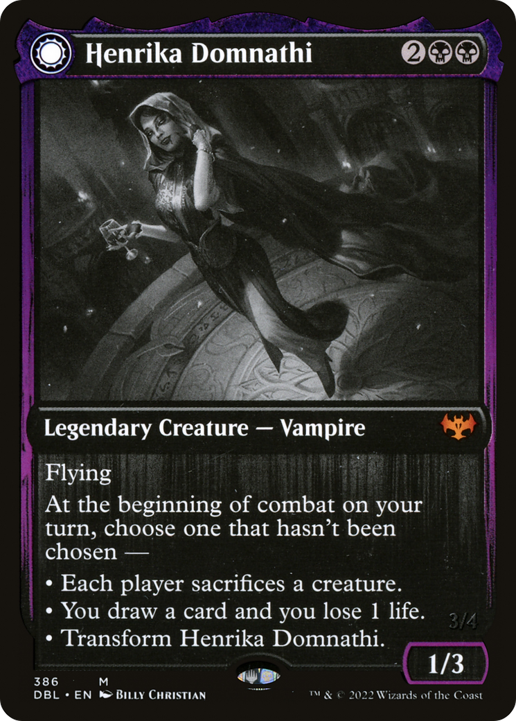 Magic: The Gathering - Henrika Domnathi // Henrika, Infernal Seer - Innistrad: Double Feature