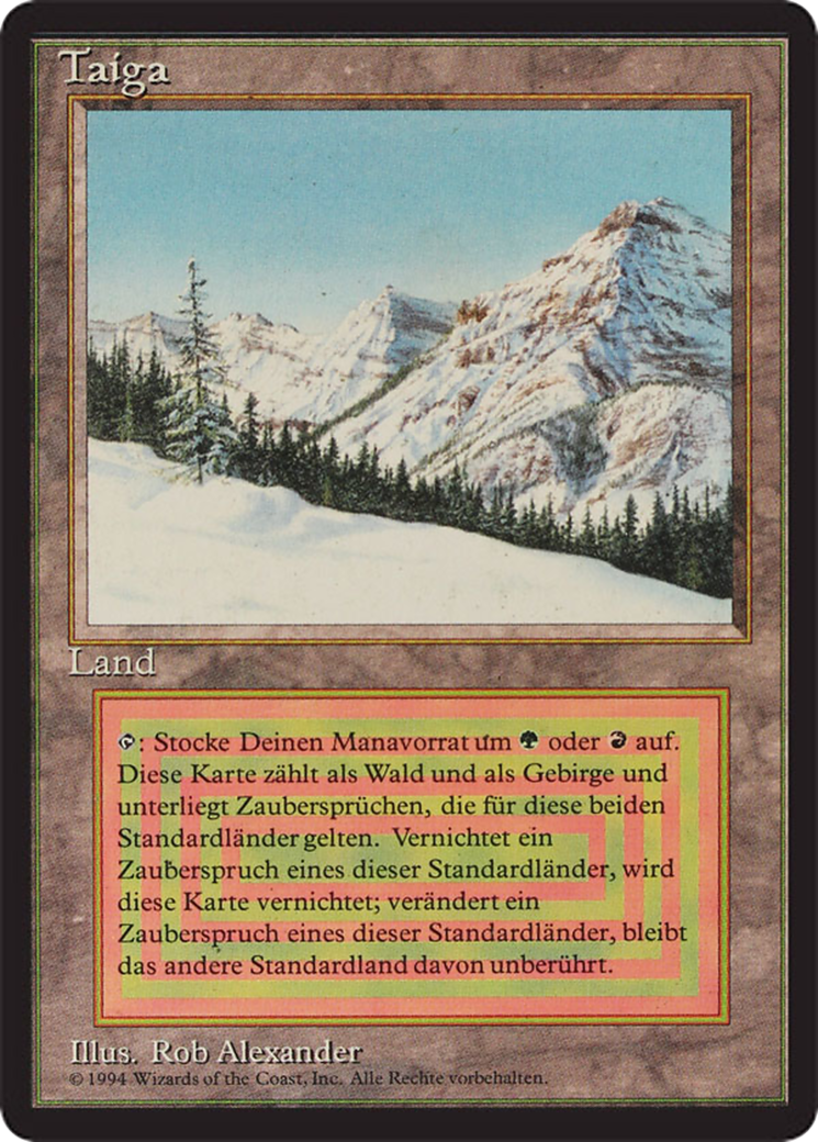 Magic: The Gathering - Taiga - Foreign Black Border