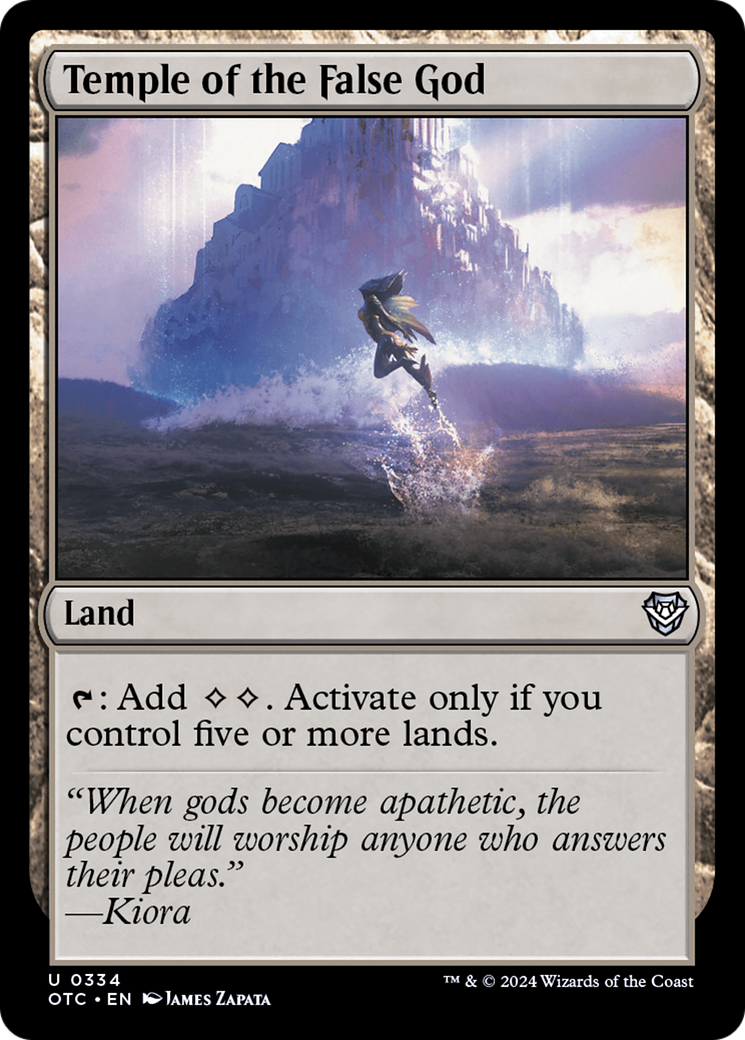 Magic: The Gathering - Temple of the False God - Outlaws of Thunder Junction Commander