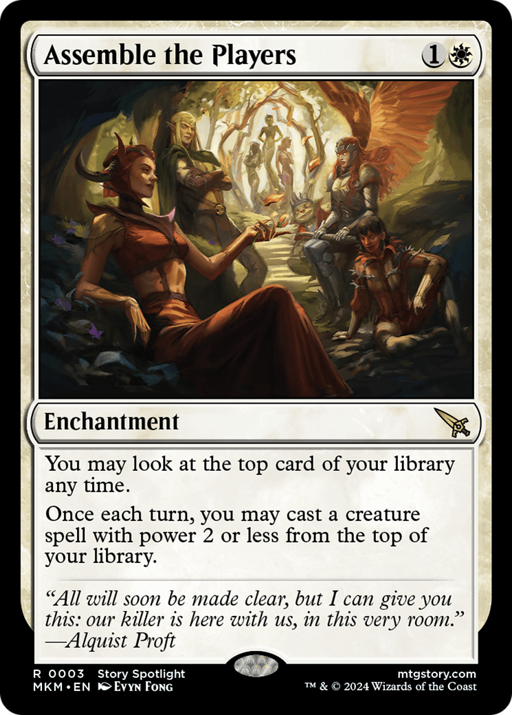 Magic: The Gathering - Assemble the Players Foil - Murders at Karlov Manor