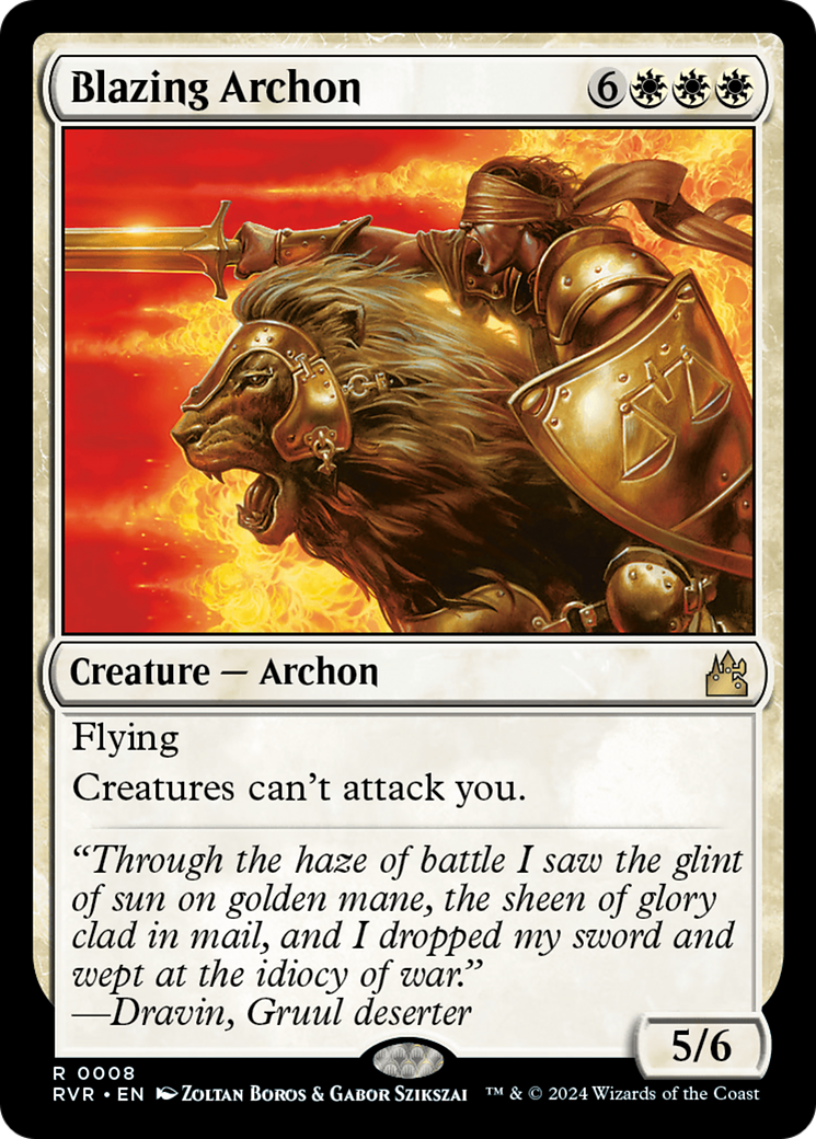 Magic: The Gathering - Blazing Archon Foil - Ravnica Remastered