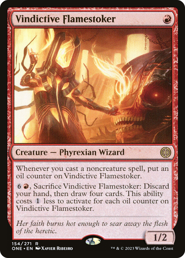 Magic: The Gathering - Vindictive Flamestoker Foil - Phyrexia: All Will Be One
