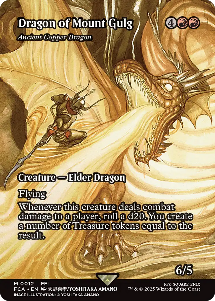 Magic: The Gathering - Ancient Copper Dragon - Final Fantasy: Through the Ages