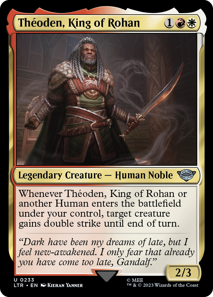 Magic: The Gathering - Théoden, King of Rohan Foil - The Lord of the Rings: Tales of Middle-earth