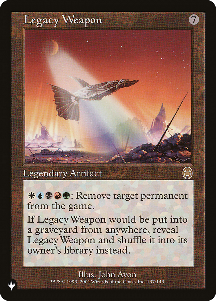 Magic: The Gathering - Legacy Weapon - The List