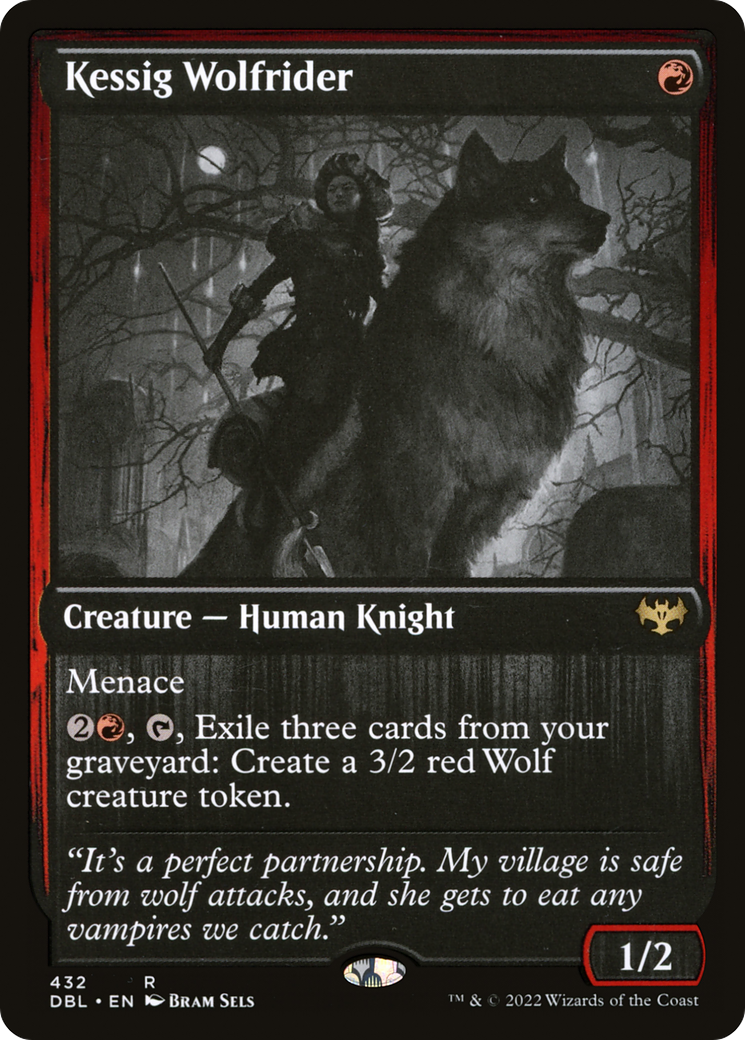 Magic: The Gathering - Kessig Wolfrider Foil - Innistrad: Double Feature