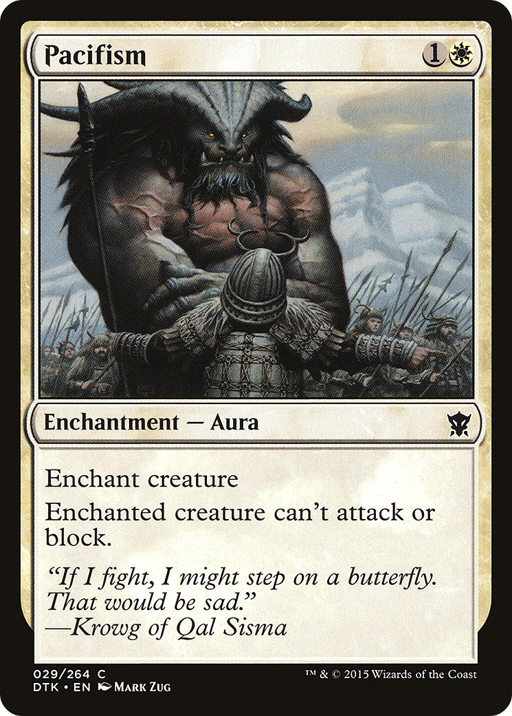 Magic: The Gathering - Pacifism Foil - Dragons of Tarkir