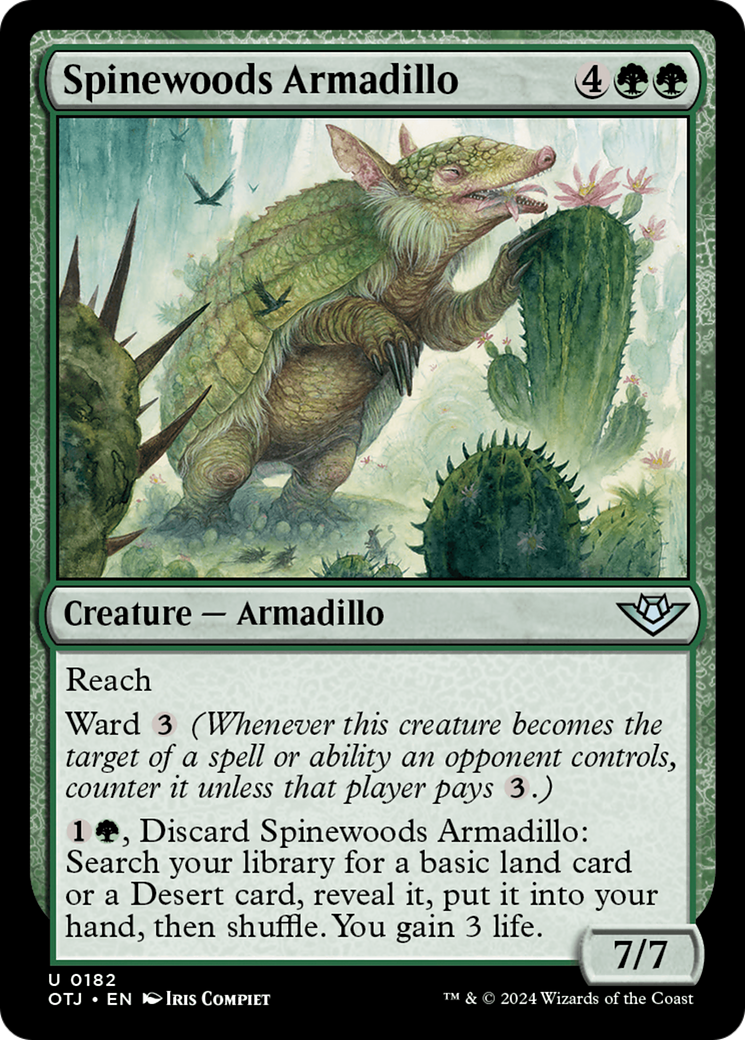 Magic: The Gathering - Spinewoods Armadillo Foil - Outlaws of Thunder Junction