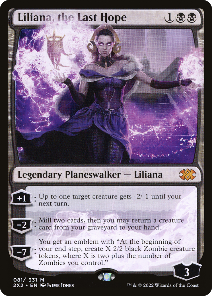 Magic: The Gathering - Liliana, the Last Hope Foil - Double Masters 2022