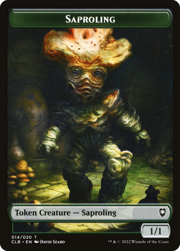 Magic: The Gathering - Saproling Token - Battle for Baldur's Gate Tokens